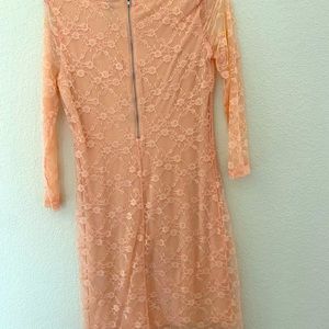 Peach Lace dress